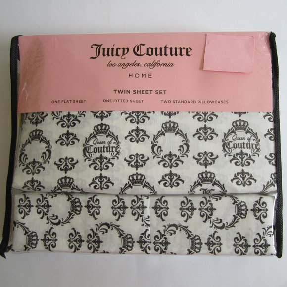 Juicy Couture Other - Juicy Couture Crown Twin Sheet Set